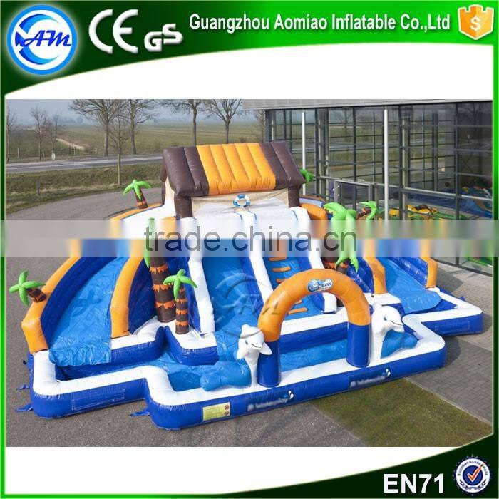 Giant sea house inflatable water splash park for sale