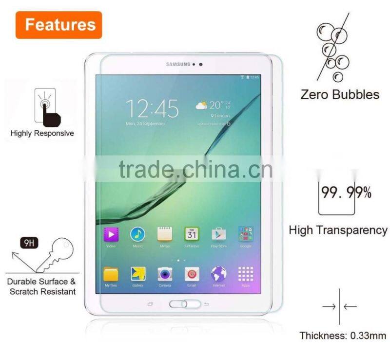 Keno Mobile Phone Accessories Tempered Glass Tablet Touch Screen for Samsung Tab S2 T810 / T815
