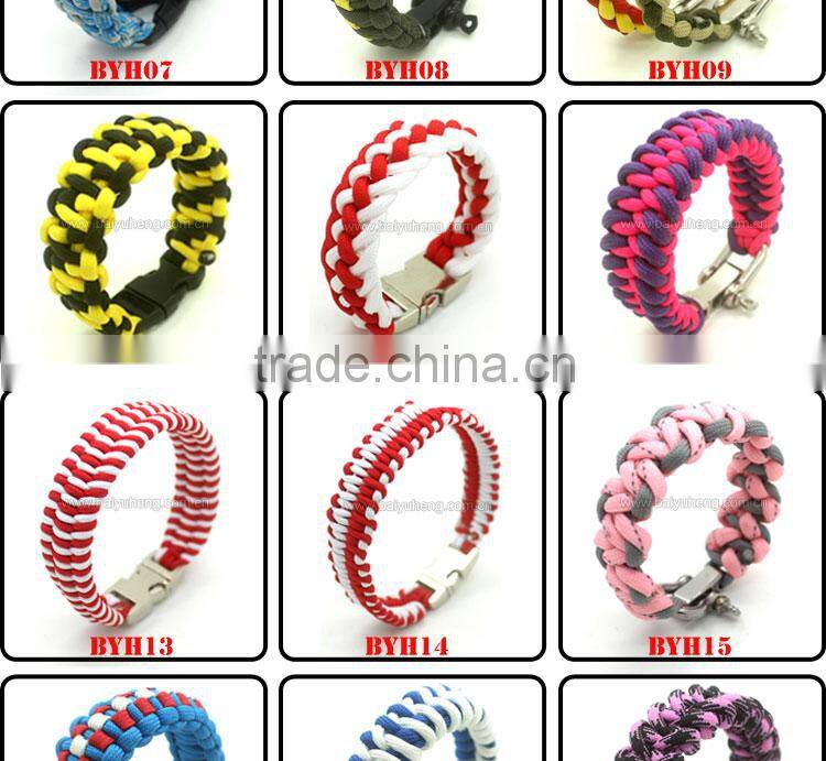 wholesale outdoor compass paracord bracelet