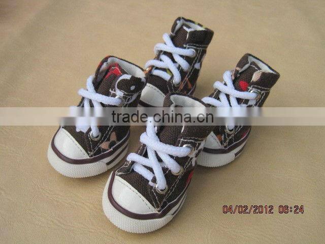 Camouflage canvas shoes dog footwear