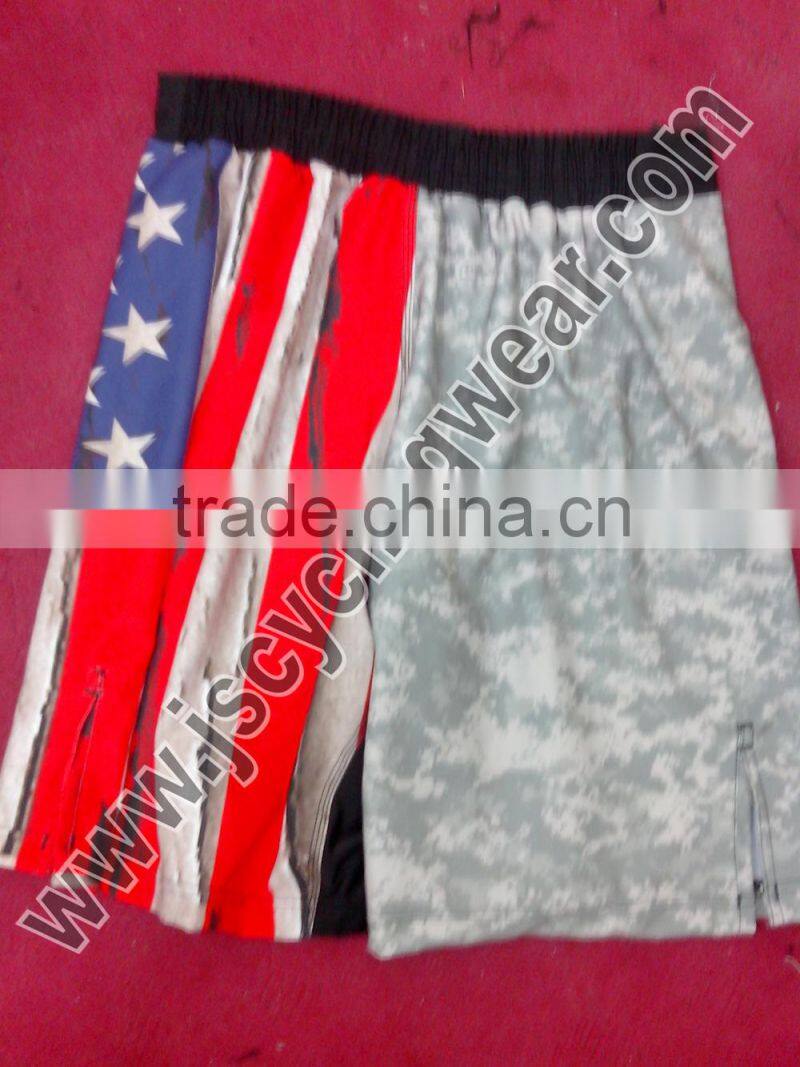 American Flag MMA fight shorts