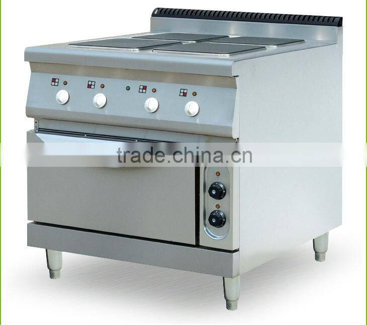 Four Star Restaurant Electric Cooking Stove with Oven 380V