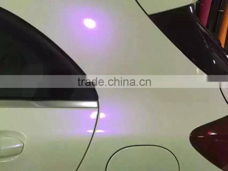 High quality chameleon pearl white car wrap film with air bubbles 1.52*20m each roll