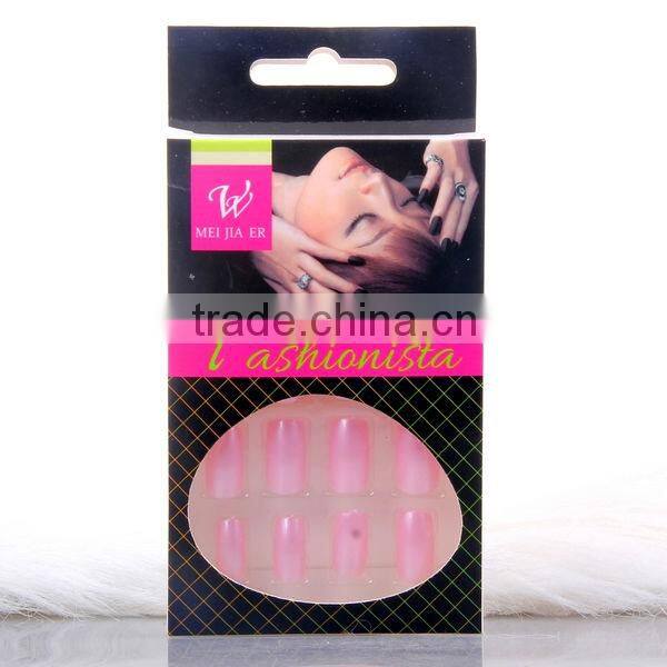 OEM customized nail art designs 24 pieces wholesale false nails