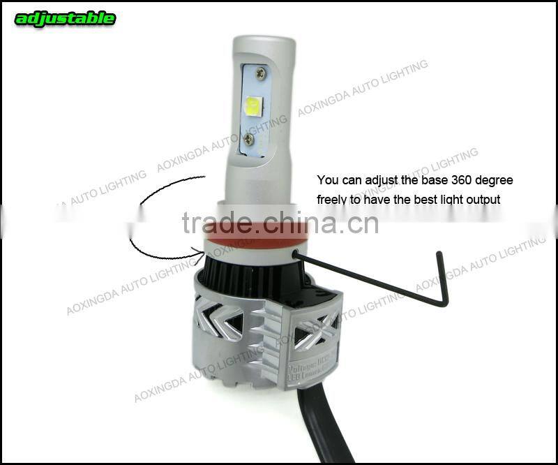 AOXINGDA 8G LED headlight 2016 new LED headlight 6000LM adjustable 9006 LED headlight