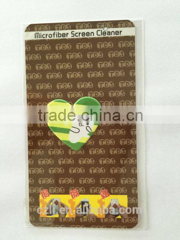 smartphone sticky microfiber screen cleaner