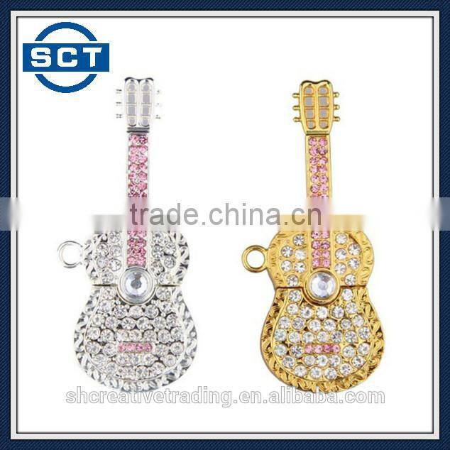 8GB/16GB/32GB Flash Drive USB Crystal Guitar