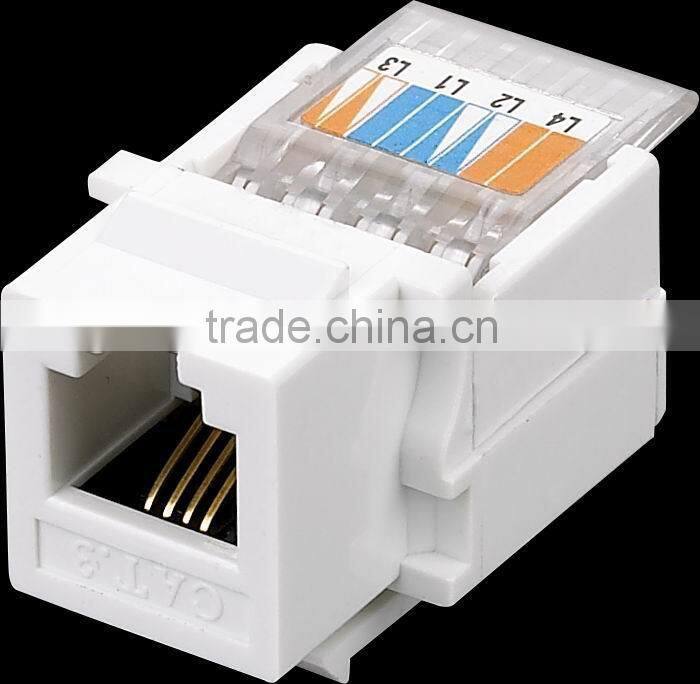 UTP rj45 cat5e cat6 utp female keystone jack