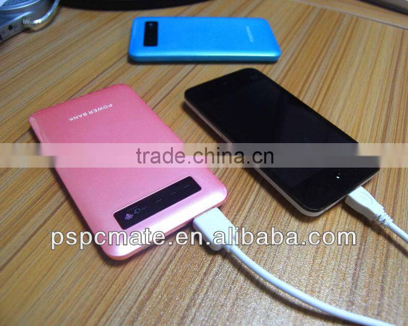 Slim 5000mah Portable Power Bank External Battery Pack Charger