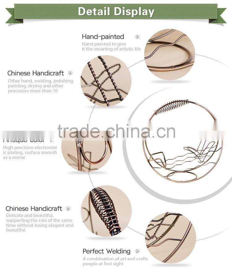 Iron wine rack fashion creative metal mediterranean-style ornaments