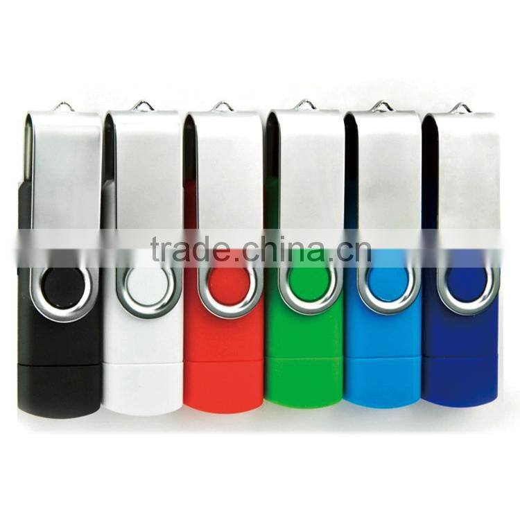 Rotatable USB flash disk custom logo printing business gifts