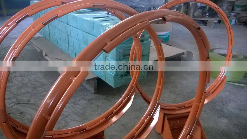 Adjustable steel basketball hoop in orange with High quality spring