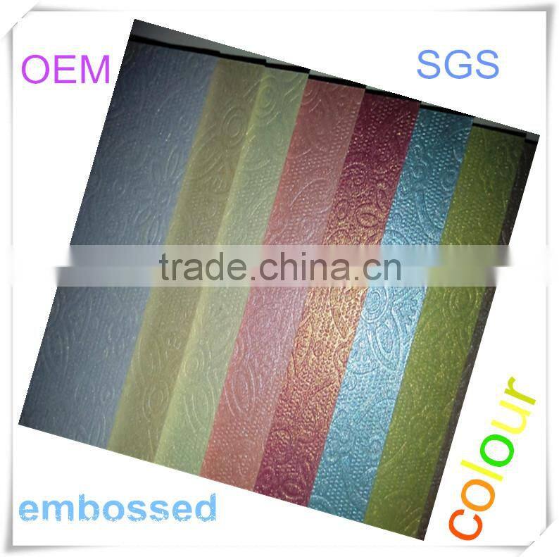 Shiny embossed pearl paper of diferent textures