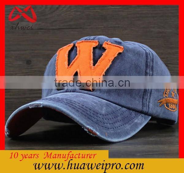 Alibaba custom hats and caps men of wash cowboy oem baseball caps