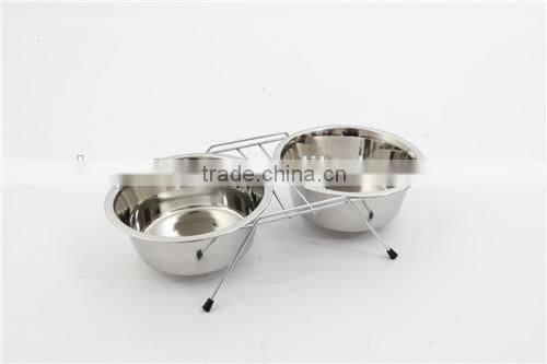 14oz double diner wholesale stainless steel dog bowl
