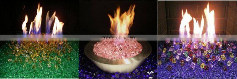 fireplace decorative tempering glass rocks