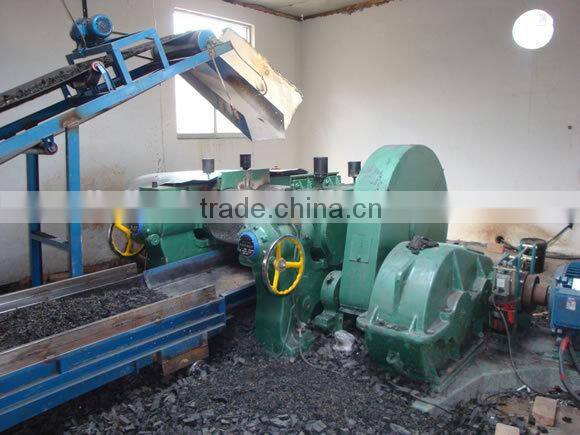 Semi-control waste tire recycling machine / used tyre cutting machine
