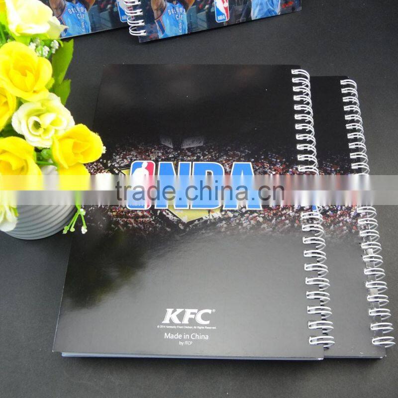 A5 full colors printing 3d spiral notebook