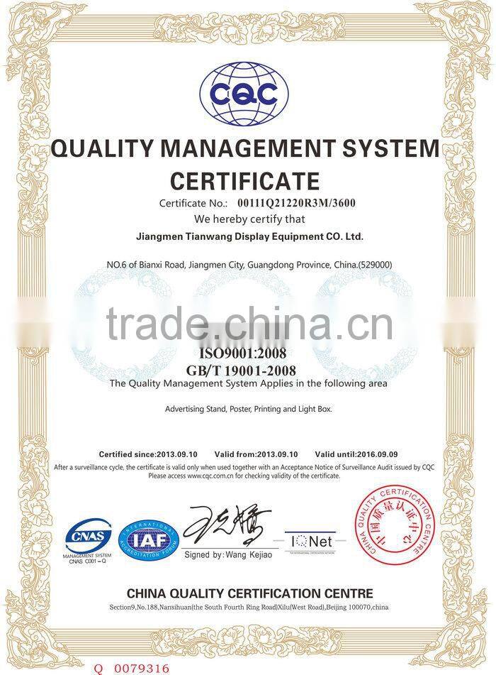 Custom High Stable Outdoor Super Slim Advertising LED Light Box