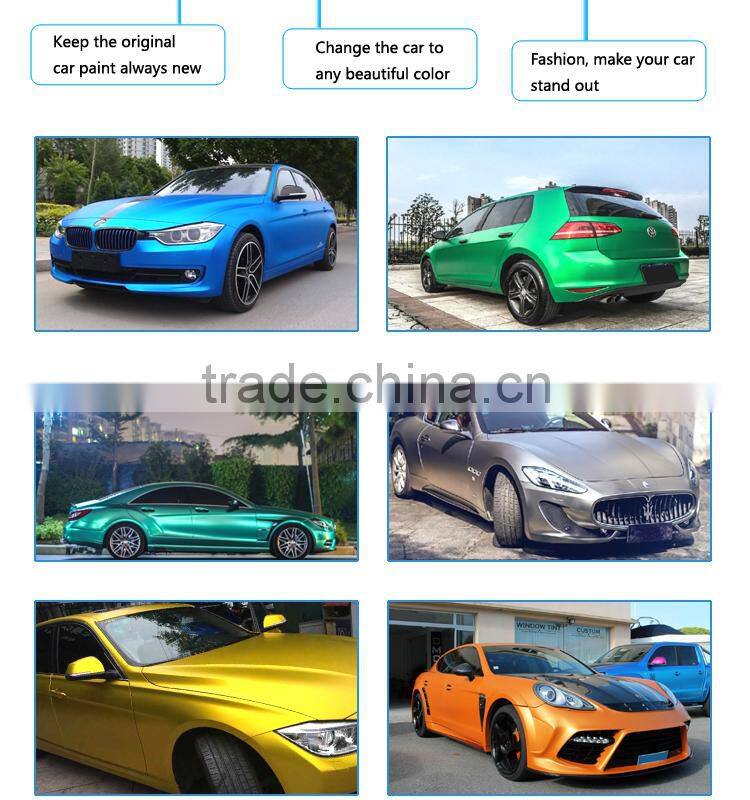 High Quality Grey Metallic Chrome Matte Sticker Car Wraps Vinyl