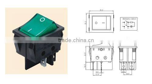 Single Pole rocker switch 16a 250v