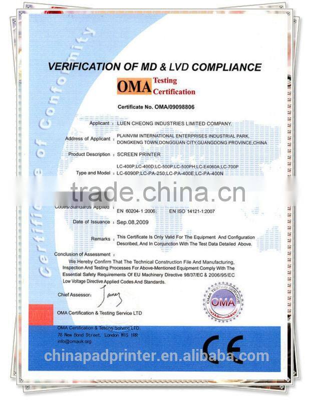 LC-3221M Manual screen printing machine equipment with CE,ISO