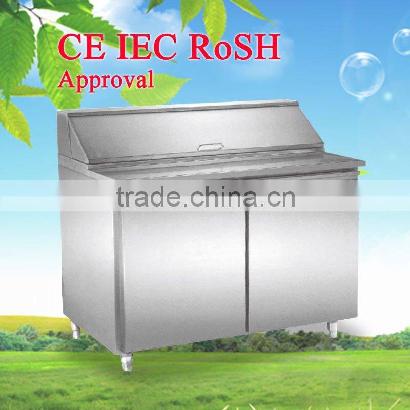 Commercial under counter refrigerator for pizza