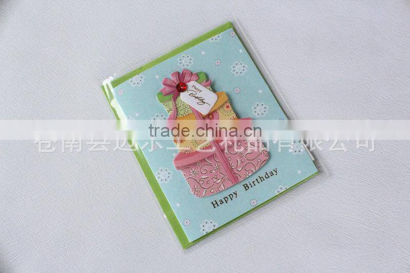 Hot sale new funny diy christmas day greeting card