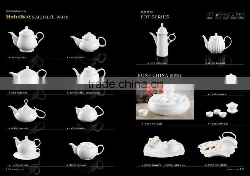 unique design 550ml tea pot Ceramic bone china coffee pot