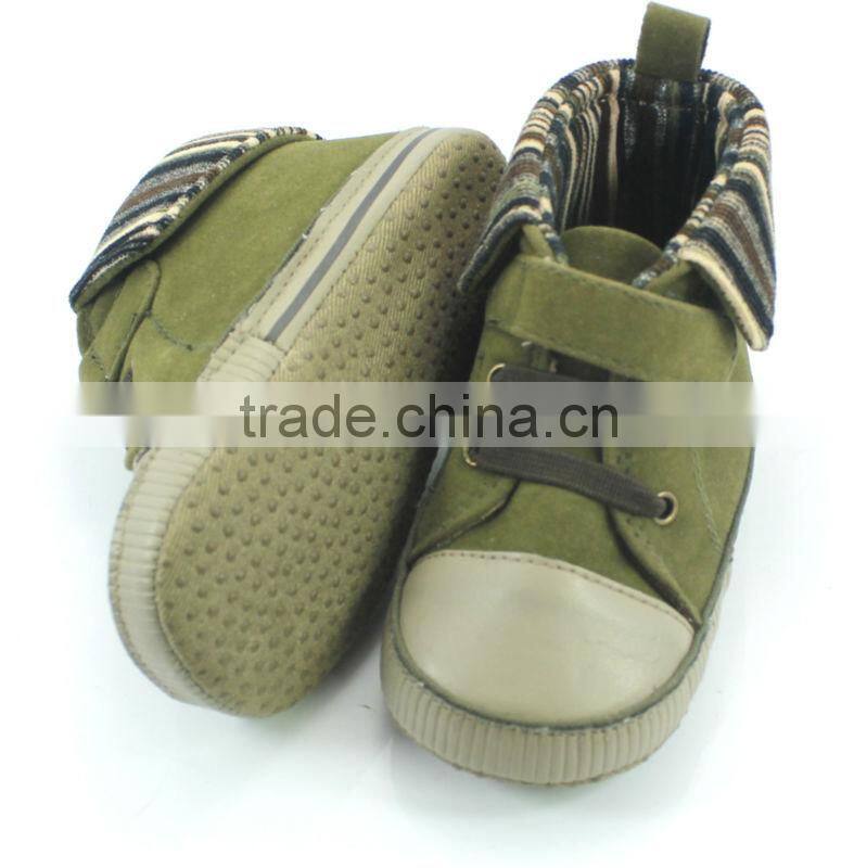 Camouflage boat shape canvas baby prewalker shoes