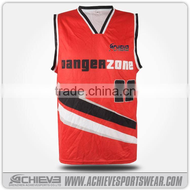 best quality custom printing basketball tops
