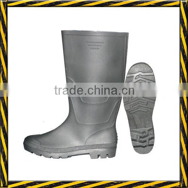 Black cheap pvc rain boots 38.5cm or 32cm height