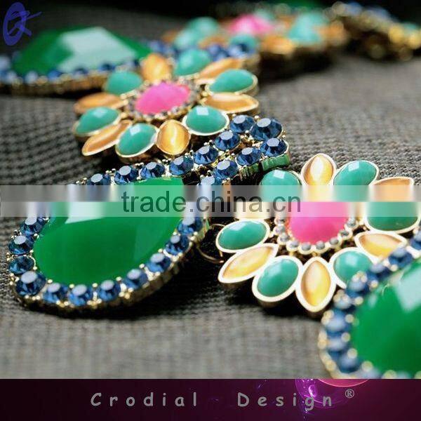 2014 Cheap Wholesale Fashion Jewelry Crystal Statement Necklace For Women