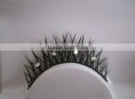 100% hand-made diamond false eyelashes & diamond false eyelash