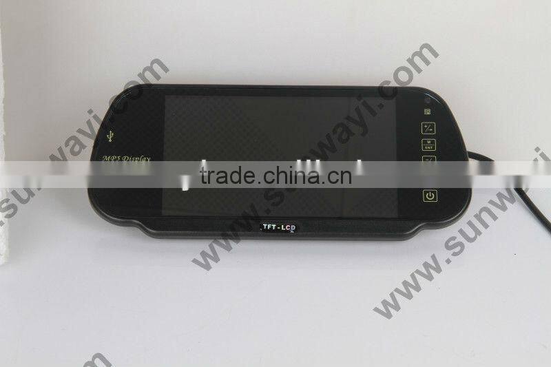 7 inch lcd monitor car bluetooth reverse parking sensors with rear view camera