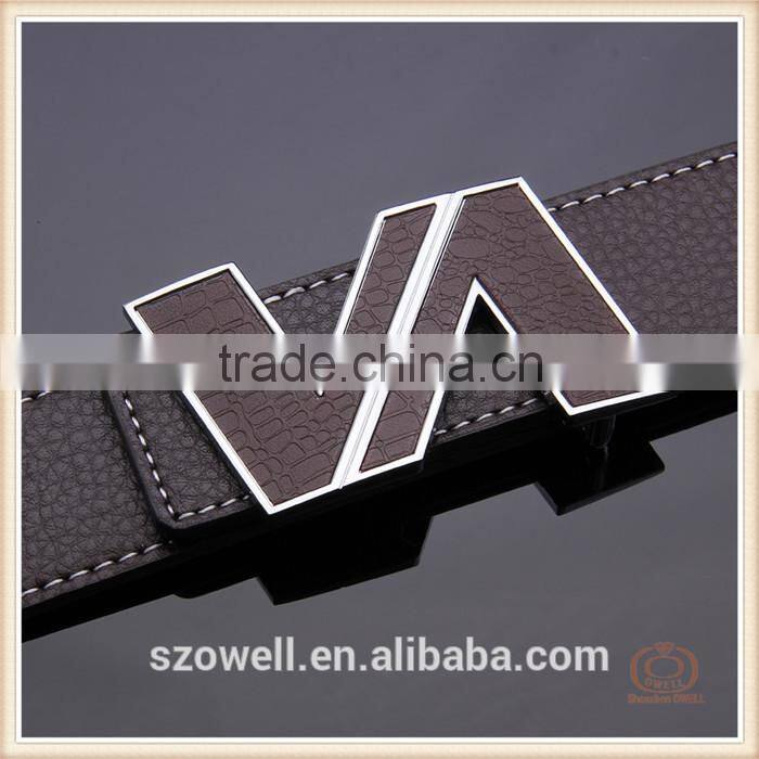 men and women leather belt for genuine leather blank fashion buckle belts