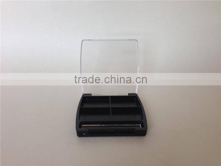 Factory wholesale cheap plastic eyeshadow box with mirror