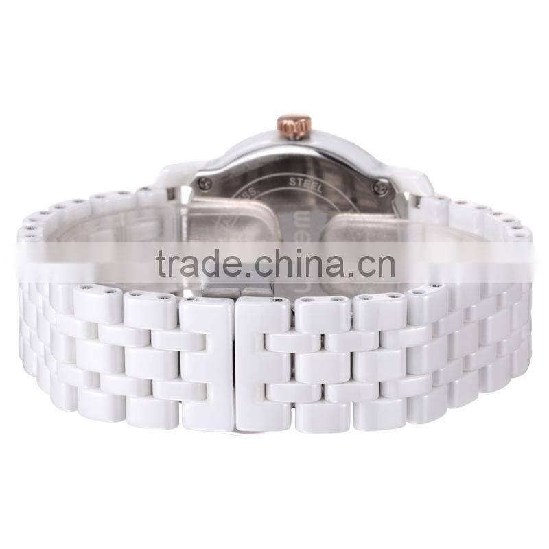 WEIQIN W3231 white ceramic watch