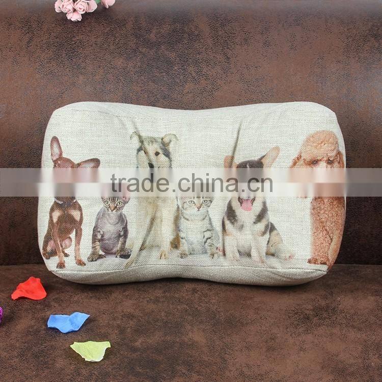 2015 new cartoon Cute puppy waist cushion cover Office pillow car pillow