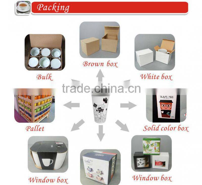 colorful ceramic coffee cup for promotional