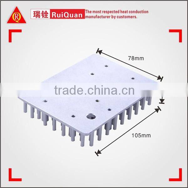 Mill Finishing Aluminum Heat Sink /Silver Anodized Cold Forging Aluminum heatsink