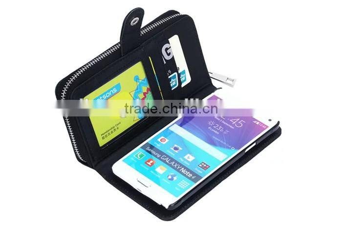 Unique Zipper Strap Belt Slots Wallet Leather Case for iphone 6/6S/For iphone 6S plus