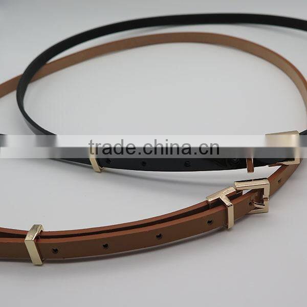 Simple skinny belt for jeans and dress