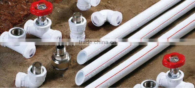 white High Quality ppr fitting double equal socket