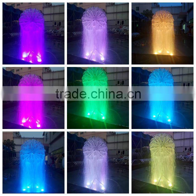 Round Shape Water Screen Projection With Laser Show System For Large Lake