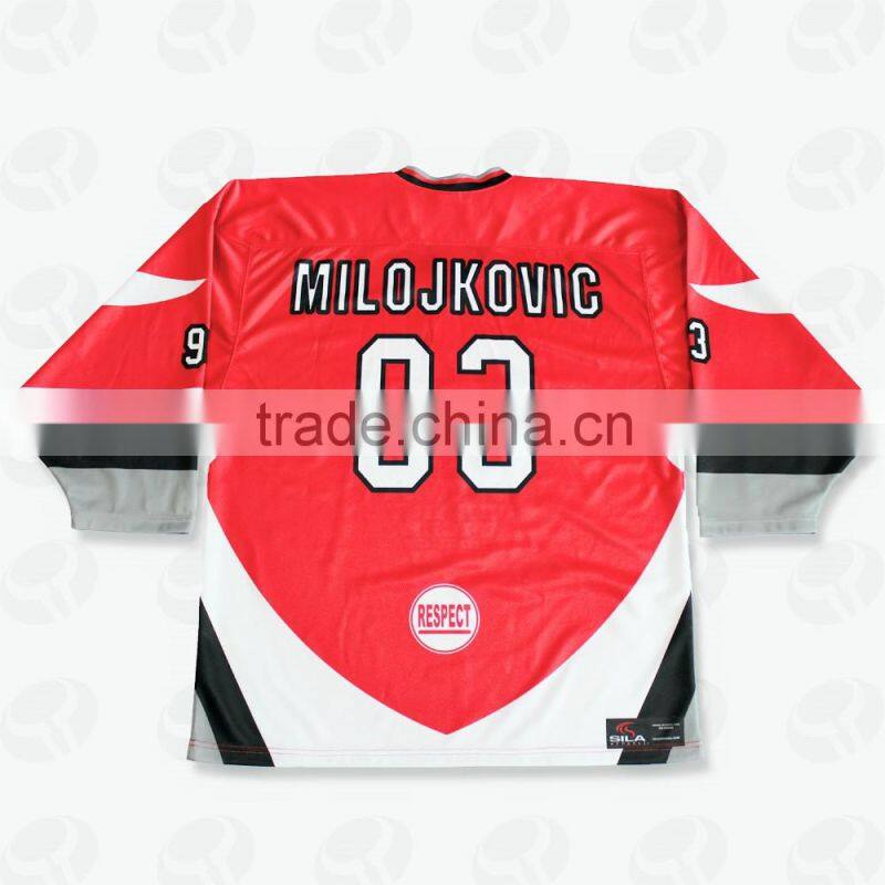 International mens custom made sublimated ice goalie korea hockey jersey