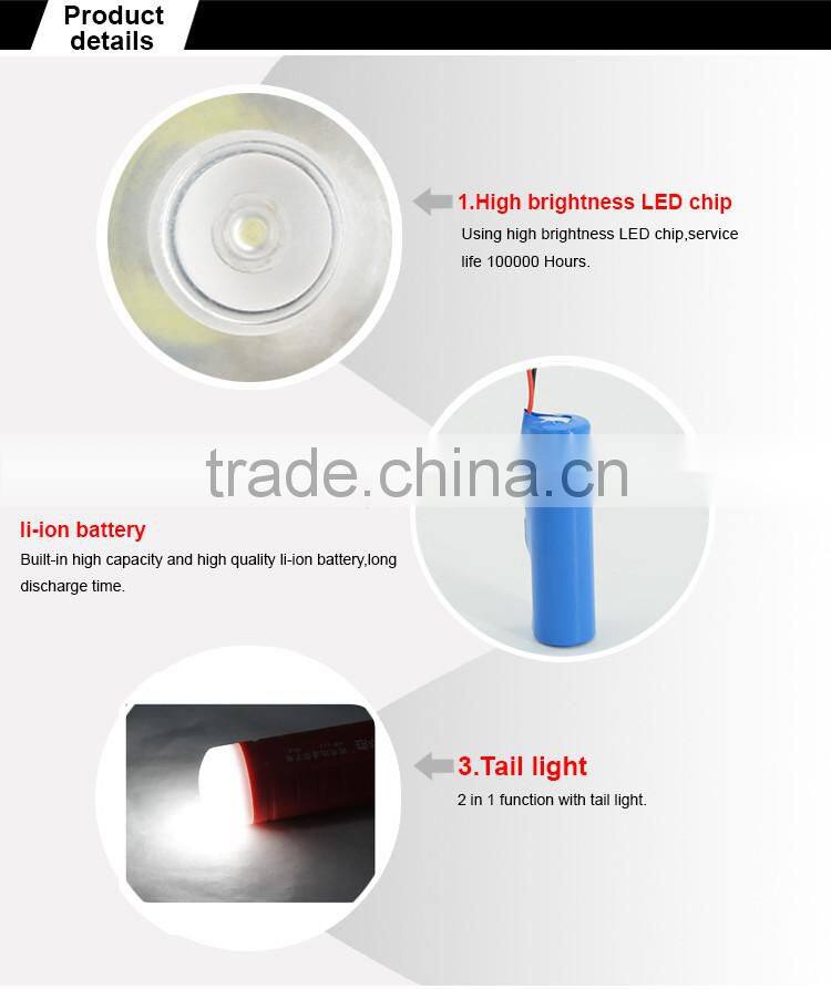 High brightness portable energy saving flashlight torch with led light source