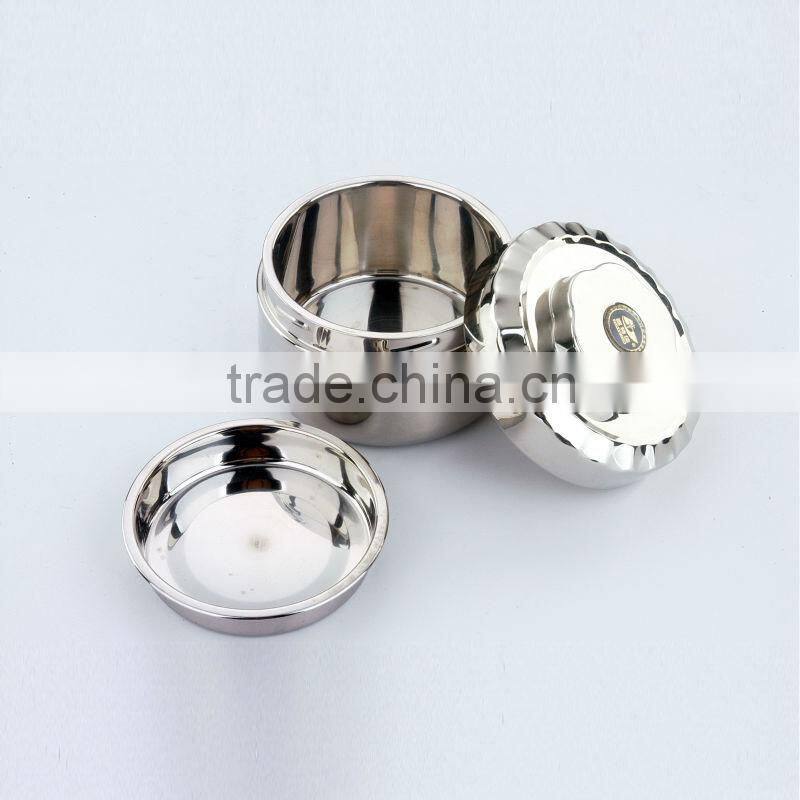 201# Stainless Steel Tableware Double-ply warm lunch container