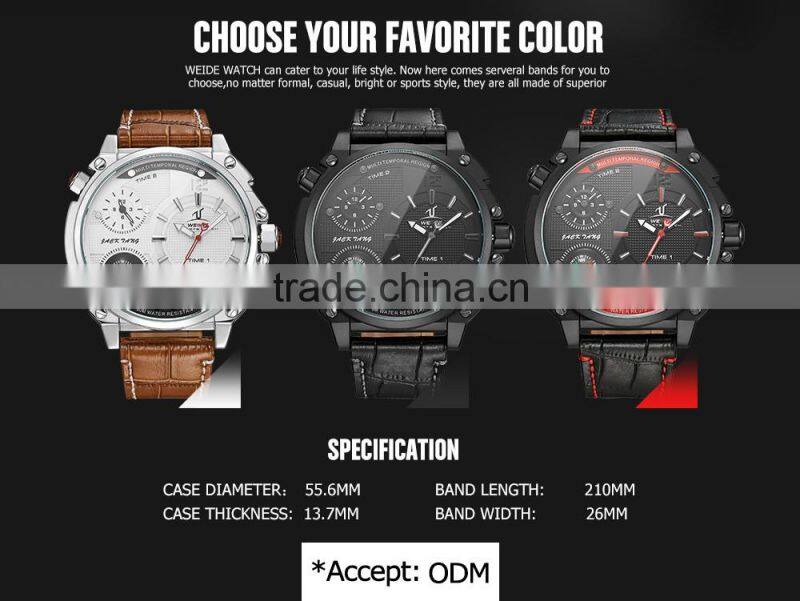 Alibaba WEIDE watches men from china manufacturer stainless steel watch factory