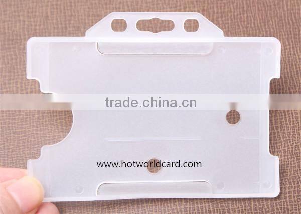for plastic ID card enclosed logo lanyards and badge holders